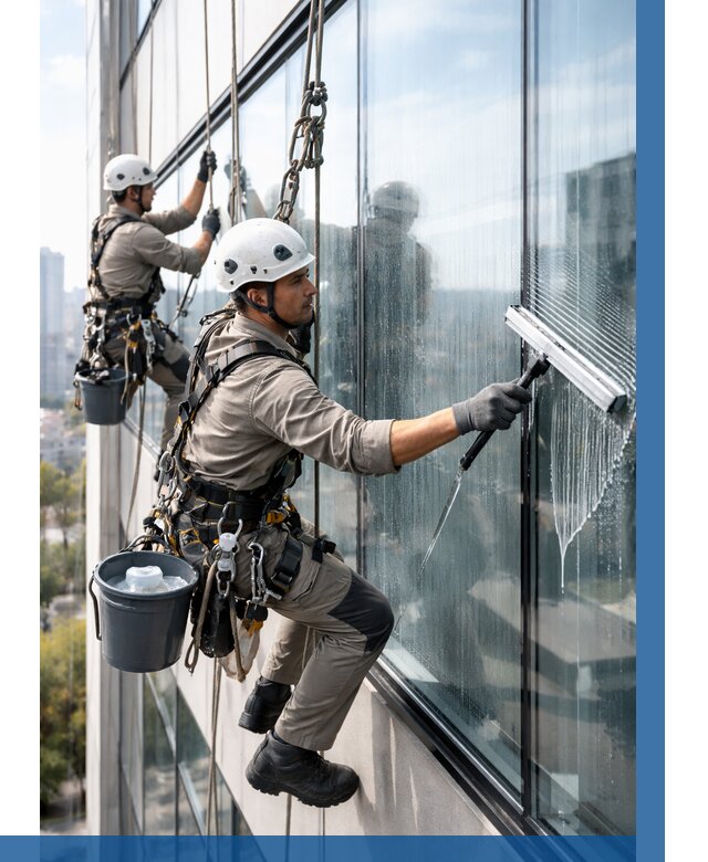 Мойка окон альпинистами в Майкопе от 4549 р. | ВЫСОТНИК-Мкп