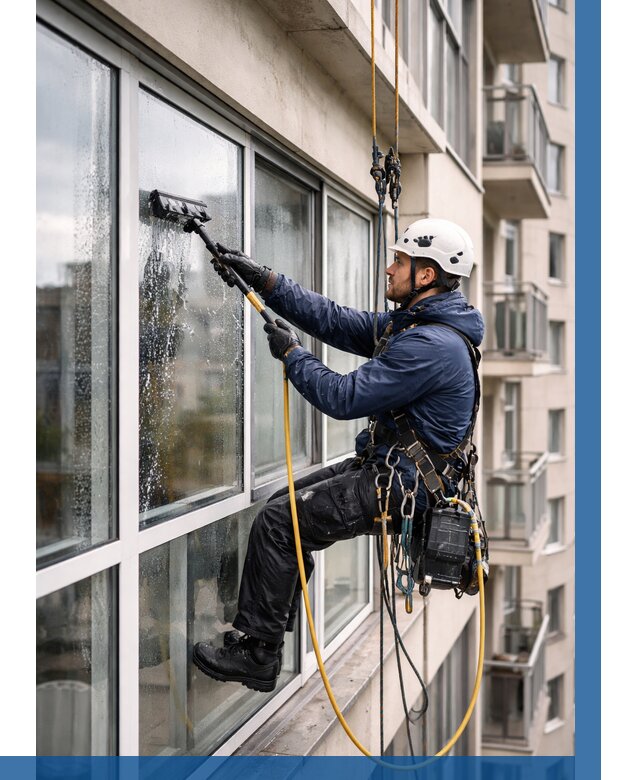 Мойка балконного остекления в Майкопе от 3538 р. | ВЫСОТНИК-Мкп