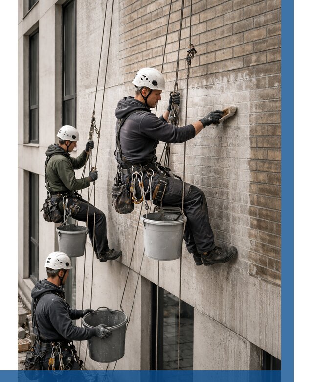 Удаление высолов с фасада в Майкопе от 253 р. | ВЫСОТНИК-Мкп