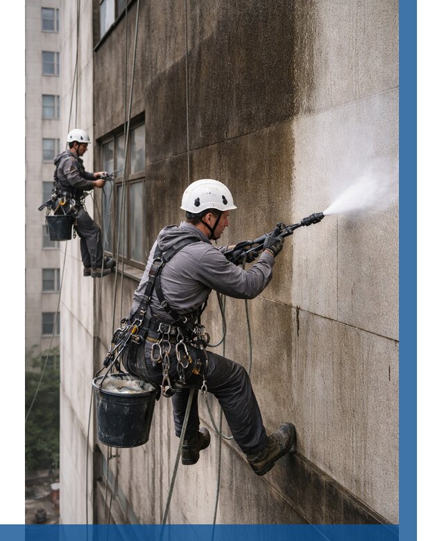 Очистка фасада от копоти в Майкопе от 253 р. | ВЫСОТНИК-Мкп