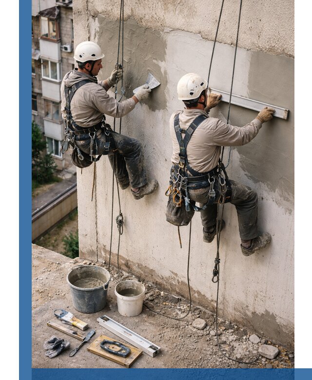 Комплексный ремонт штукатурного фасада с гарантией в Майкопе