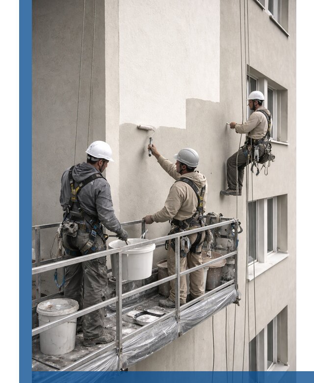 Покраска оштукатуренного фасада в Майкопе под ключ с гарантией