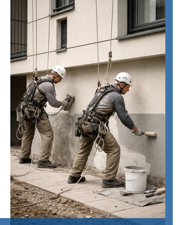 Окраска цоколя здания в Майкопе от 455 р. под ключ | ВЫСОТНИК-Мкп