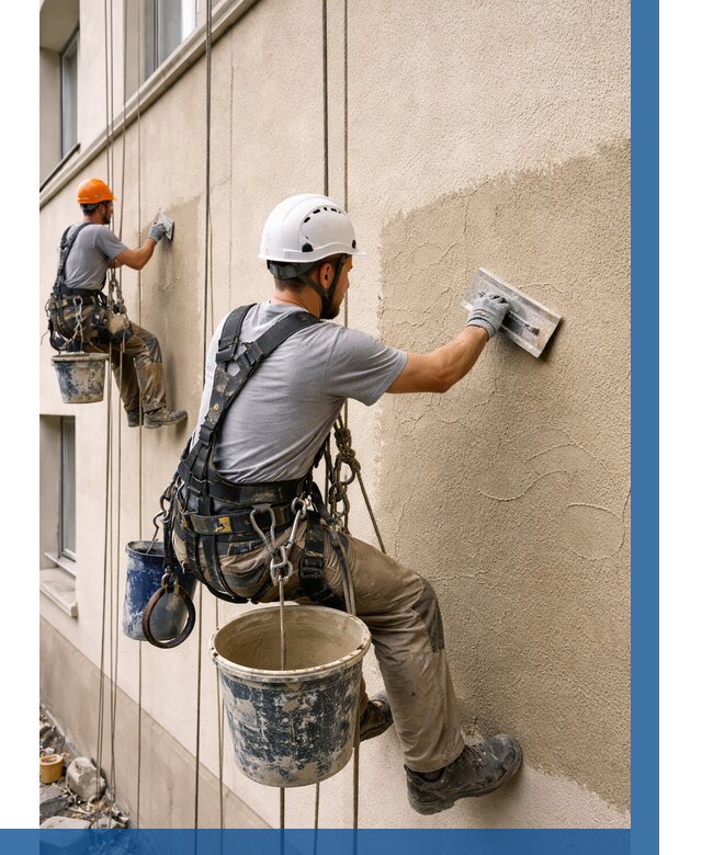 Декоративная штукатурка фасада в Майкопе от 1213 р. | ВЫСОТНИК-Мкп