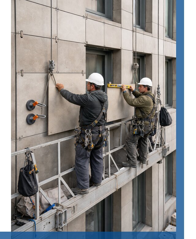 Монтаж керамогранита на фасад в Майкопе от 2527 р. | ВЫСОТНИК-Мкп