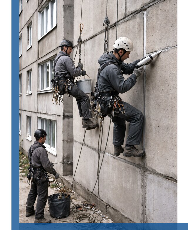 Герметизация межпанельных швов в Майкопе с гарантией герметичности