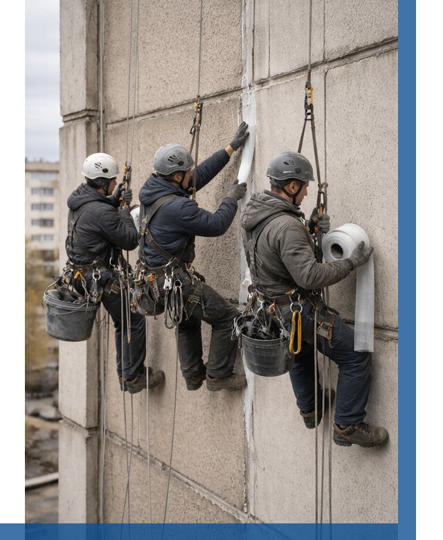 Ремонт межпанельных швов в Майкопе от 758 р. | ВЫСОТНИК-Мкп