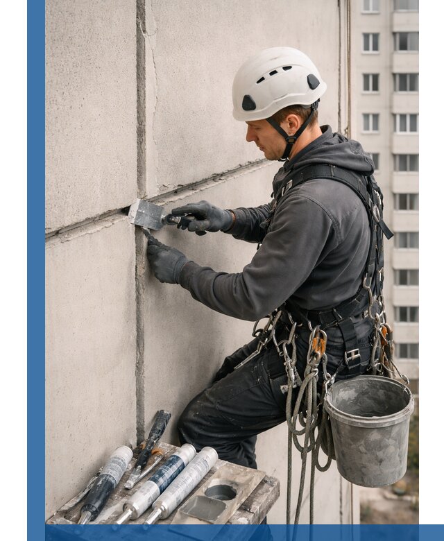 Ремонт межпанельных швов в Майкопе герметизация и восстановление