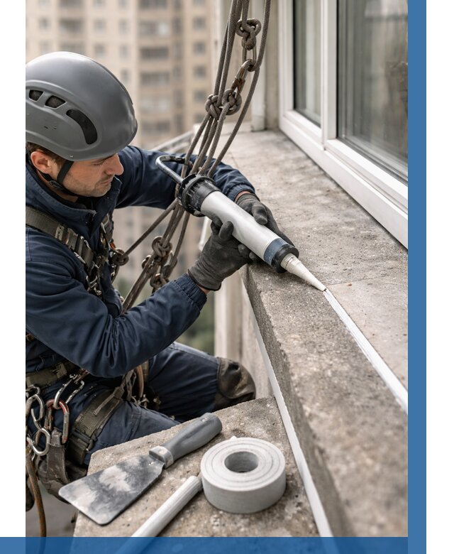 Герметизация балконного козырька в Майкопе от 4549 р. | ВЫСОТНИК-Мкп