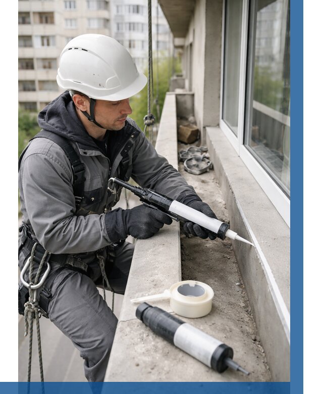 Герметизация швов лоджии в Майкопе от 4549 р. | ВЫСОТНИК-Мкп