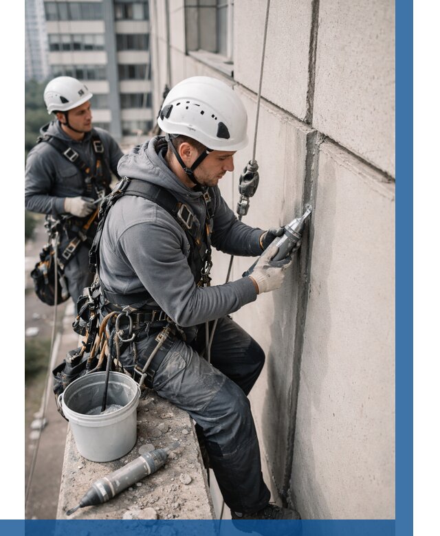 Ремонт деформационных швов здания в Майкопе от 1011 р. | ВЫСОТНИК-Мкп