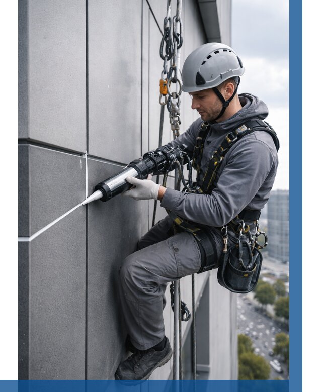 Герметизация стыков фасадных панелей в Майкопе от 6571 р.| ВЫСОТНИК-Мкп