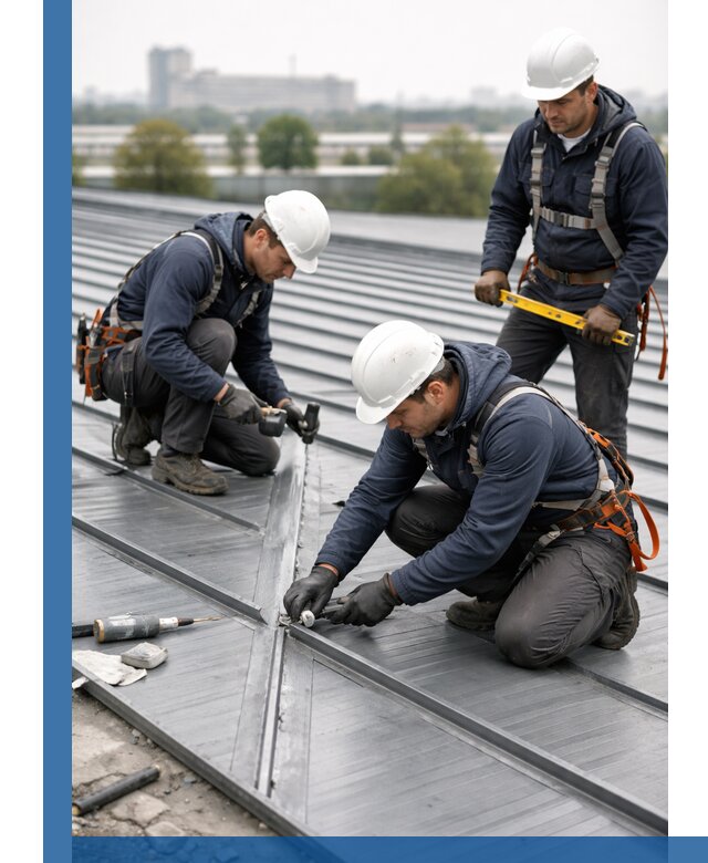 Ремонт фальцевой кровли в Майкопе срочно и качественно