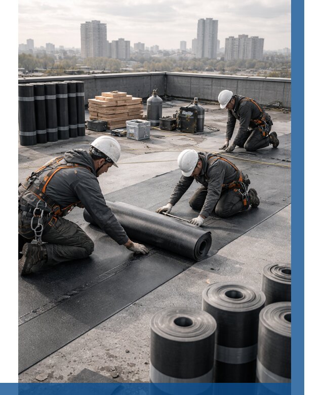 Монтаж мягкой кровли под ключ в Майкопе от 455 р. | ВЫСОТНИК-Мкп