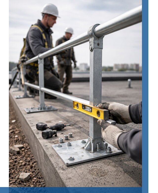 Монтаж кровельного ограждения в Майкопе от 1213 р. | ВЫСОТНИК-Мкп