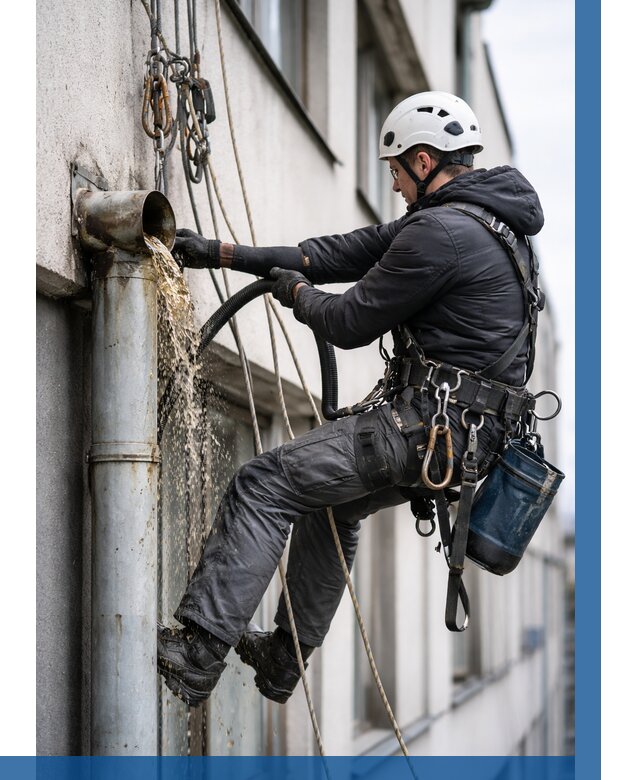 Прочистка водосточных труб в Майкопе от 3538 р. | ВЫСОТНИК-Мкп