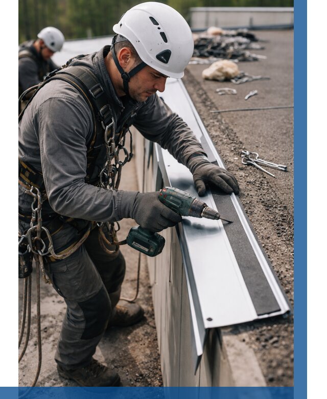 Монтаж капельника на кровле в Майкопе от 303 р. | ВЫСОТНИК-Мкп