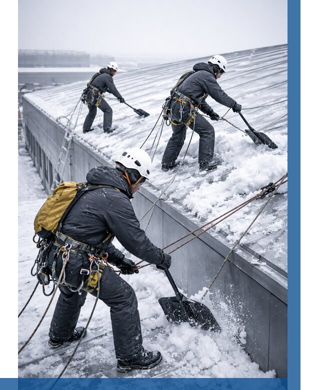 Очистка навесов от снега в Майкопе от 4549 р. | ВЫСОТНИК-Мкп