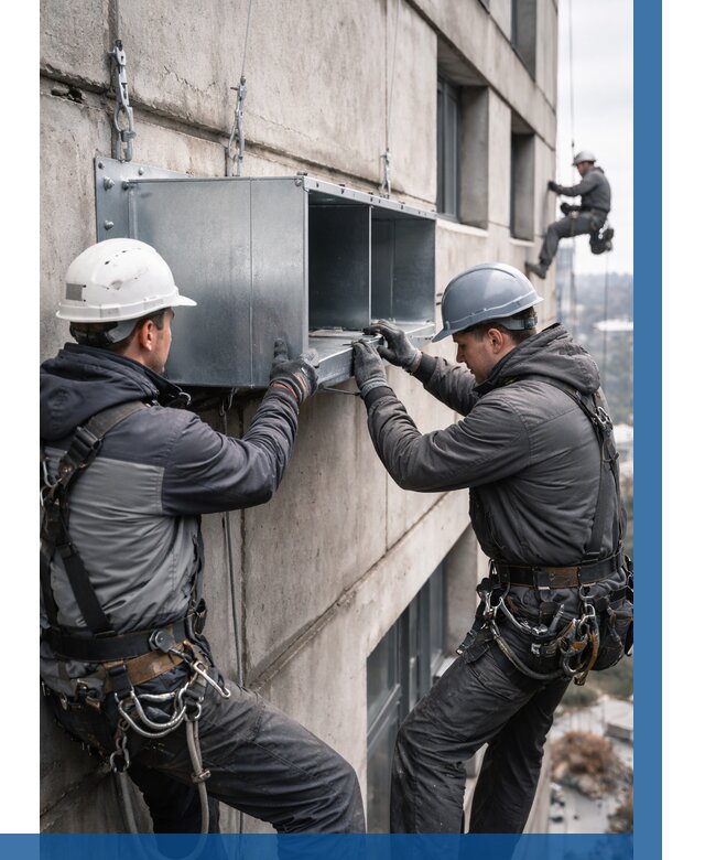 Монтаж вентиляционных коробов в Майкопе от 3033 р. | ВЫСОТНИК-Мкп