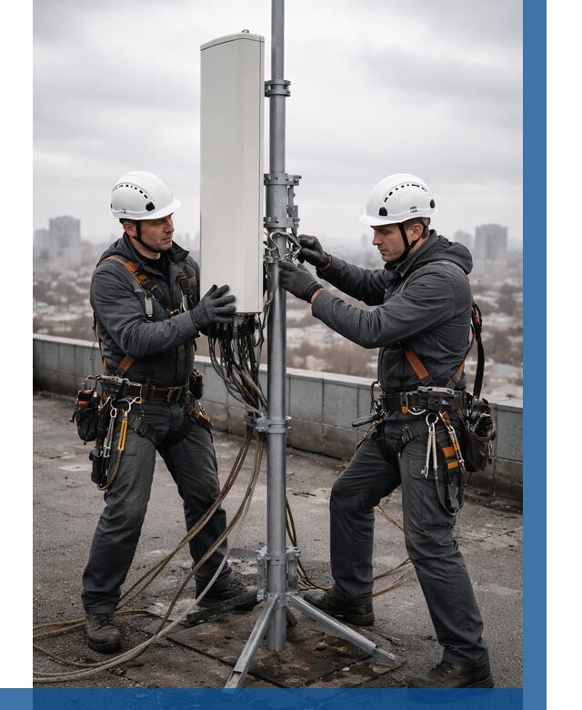 Монтаж антенн связи на крыше в Майкопе от 8593 р. | ВЫСОТНИК-Мкп