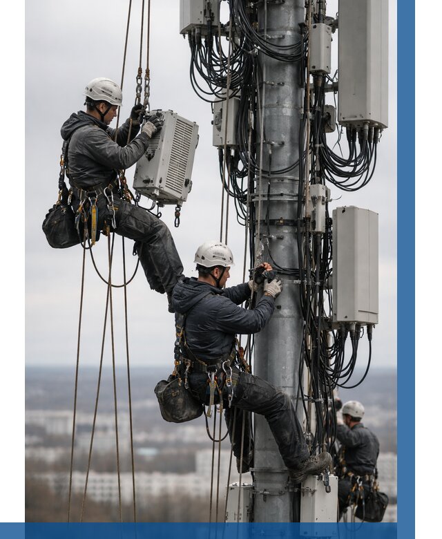 Монтаж оборудования связи на мачте в Майкопе от 7582 р. | ВЫСОТНИК-Мкп