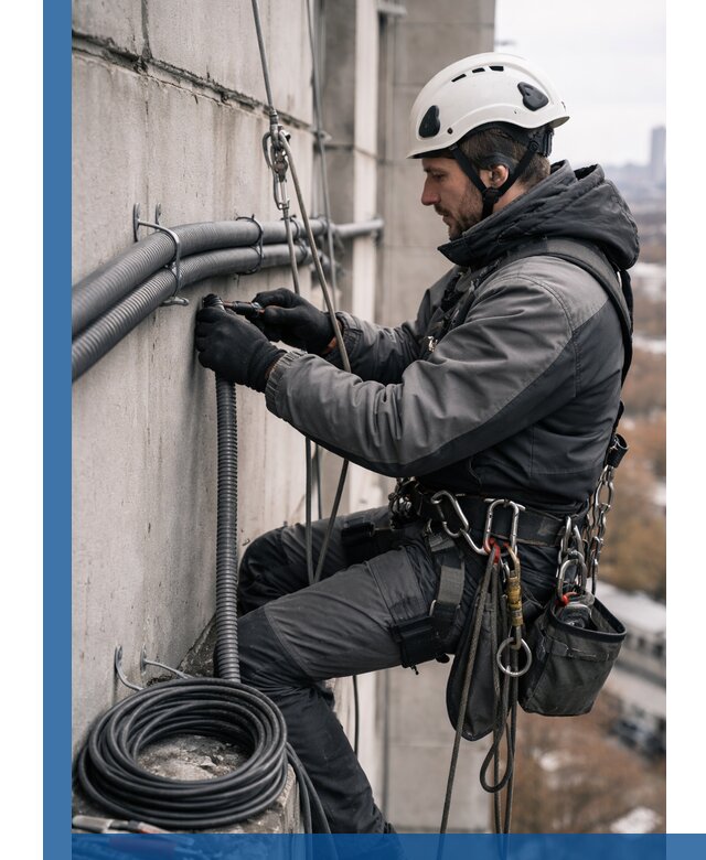 Профессиональный монтаж гофры для кабеля в Майкопе с гарантией