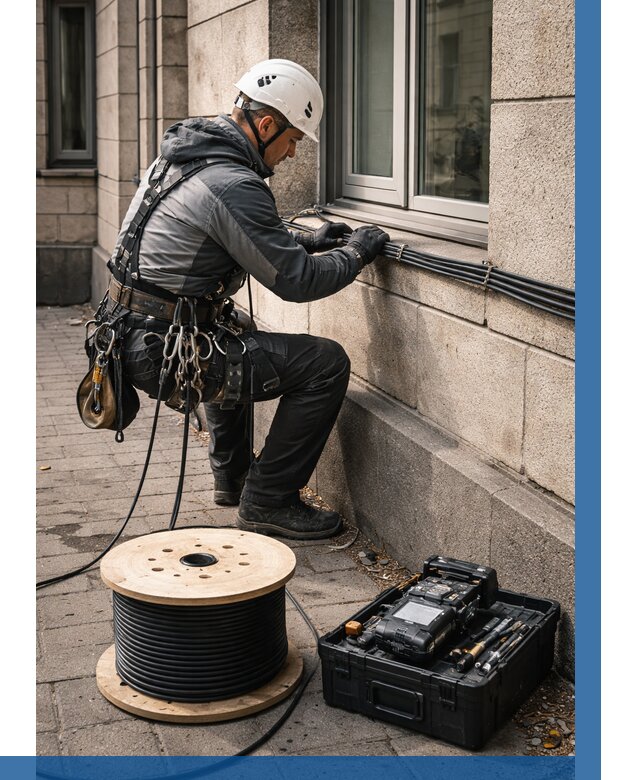 Прокладка оптоволоконного кабеля в Майкопе от 809 р. | ВЫСОТНИК-Мкп