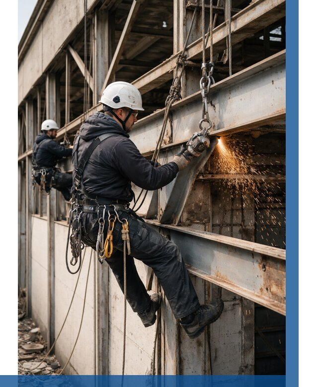 Демонтаж металлоконструкций на высоте в Майкопе от 6571р. |ВЫСОТНИК-Мкп