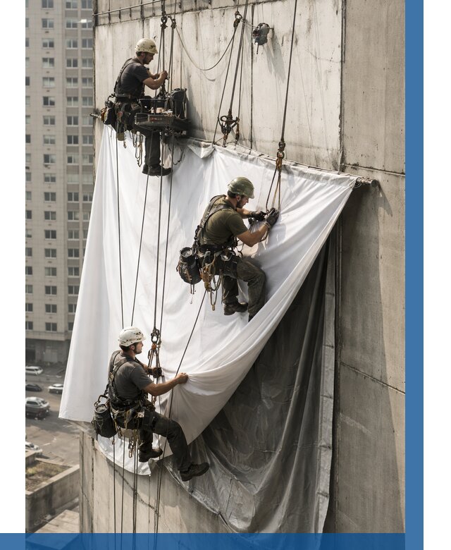 Замена баннерного полотна в Майкопе от 6571 р. | ВЫСОТНИК-Мкп—заказать