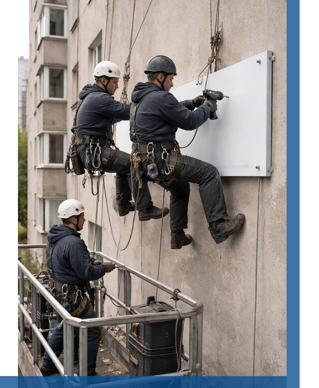 Монтаж табличек и указателей в Майкопе от 3538 р. | ВЫСОТНИК-Мкп