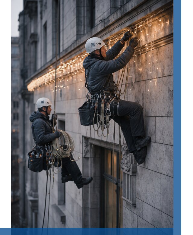 Монтаж новогодней иллюминации в Майкопе от 8593 р. | ВЫСОТНИК-Мкп