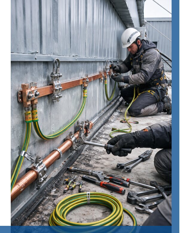 Монтаж заземления здания в Майкопе от 25273 р. | ВЫСОТНИК-Мкп