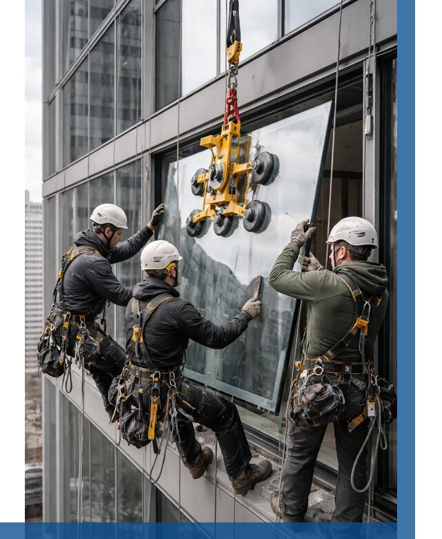 Фасадное остекление зданий под ключ в Майкопе от 10109 р. | ВЫСОТНИК-Мкп