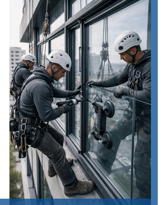 Витражное остекление зданий в Майкопе от 3538 р. | ВЫСОТНИК-Мкп