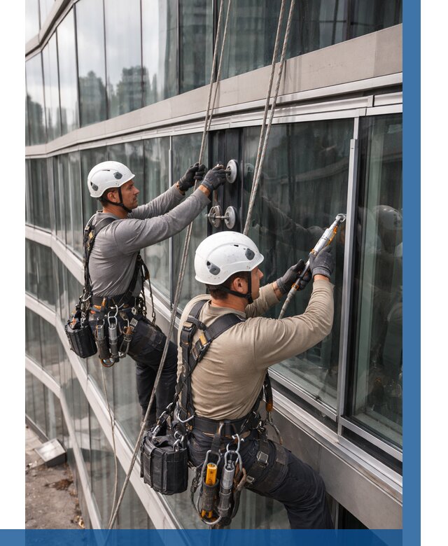 Радиусное остекление фасада в Майкопе от 12131 р. | ВЫСОТНИК-Мкп