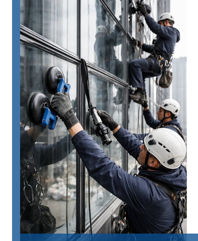 Радиусное остекление фасадов под ключ в Майкопе с гарантиями