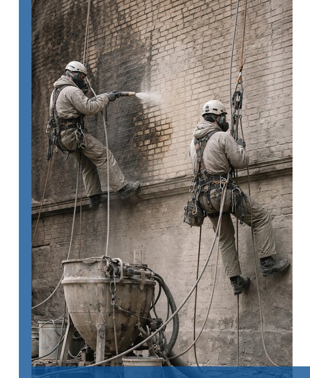 Пескоструйная очистка фасадов в Майкопе профессионально