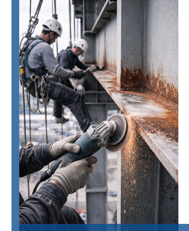 Зачистка металла от ржавчины и подготовка поверхностей в Майкопе