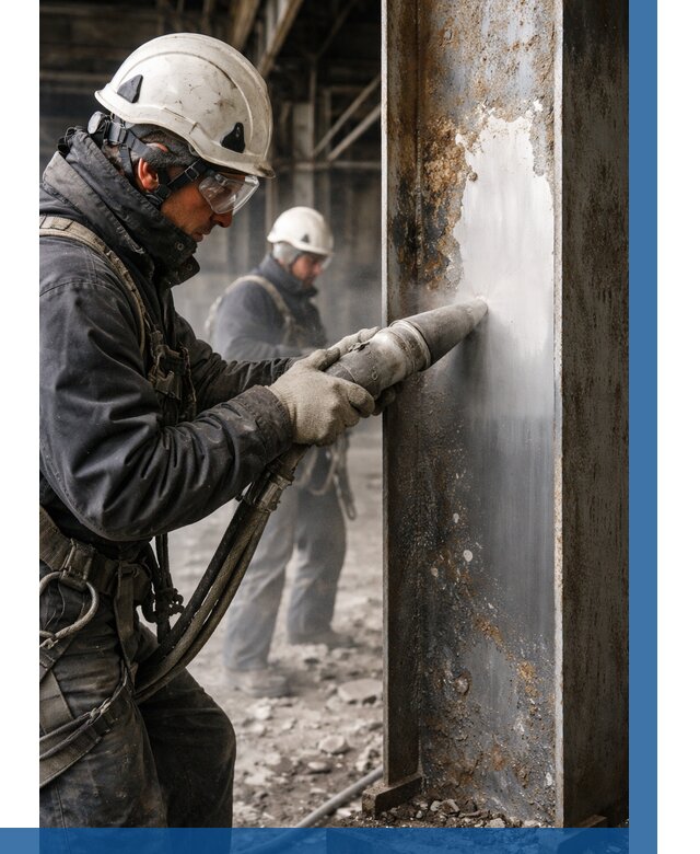 Удаление старой краски с металла в Майкопе от 455 р. | ВЫСОТНИК-Мкп