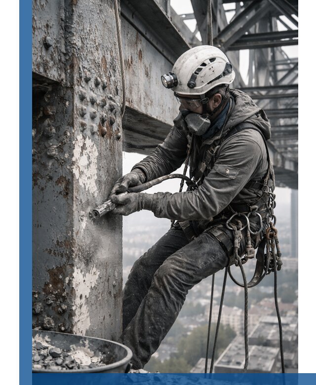 Удаление старой краски с металлических конструкций в Майкопе