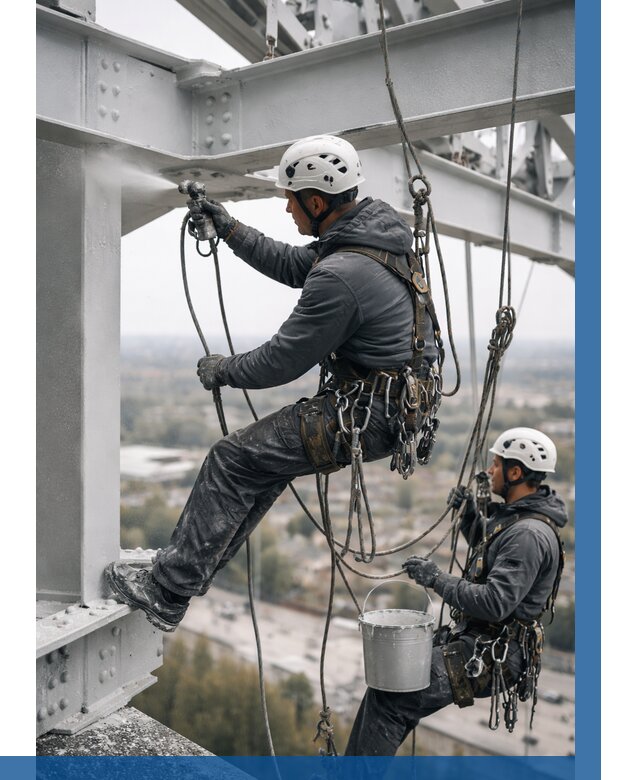 Покраска металлоконструкций на высоте в Майкопе 354 р |ВЫСОТНИК-Мкп