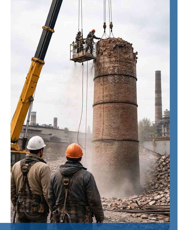 Демонтаж дымовой трубы в Майкопе от 90981 р. | ВЫСОТНИК-Мкп, смета