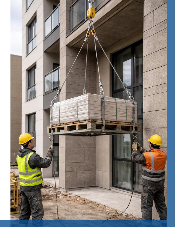 Подъем керамогранита на этаж в Майкопе от 3538 р. | ВЫСОТНИК-Мкп