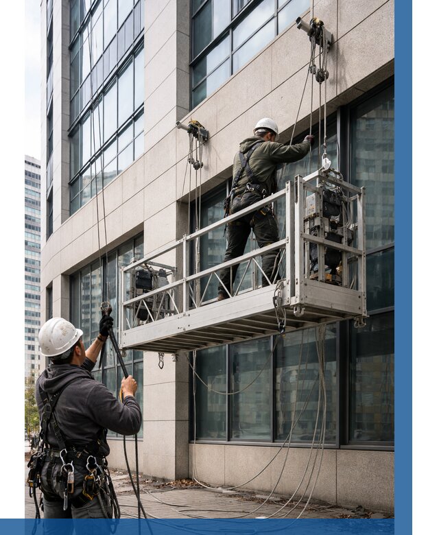 Монтаж и подъем фасадной люльки в Майкопе от 12131 р. | ВЫСОТНИК-Мкп