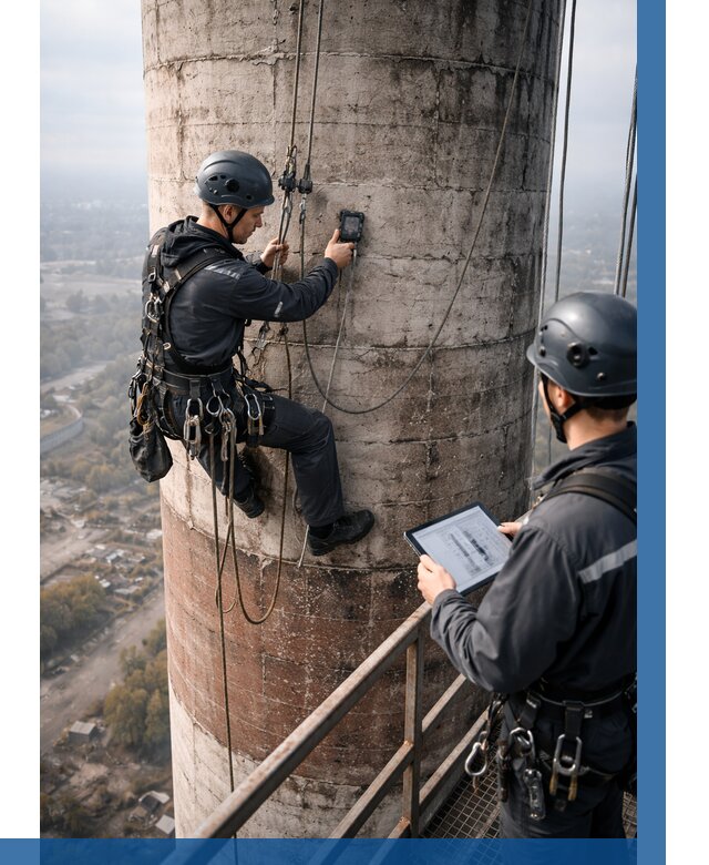 Обследование дымовой трубы в Майкопе от 8087 р. | ВЫСОТНИК-Мкп