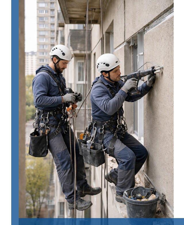 Промышленные альпинисты высотные работы и монтаж в Майкопе